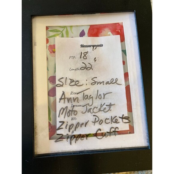 Ann Taylor Motorcycle Jacket Size Small Fitted Gray Moto Coat Quilted Shoulder - Picture 12 of 12